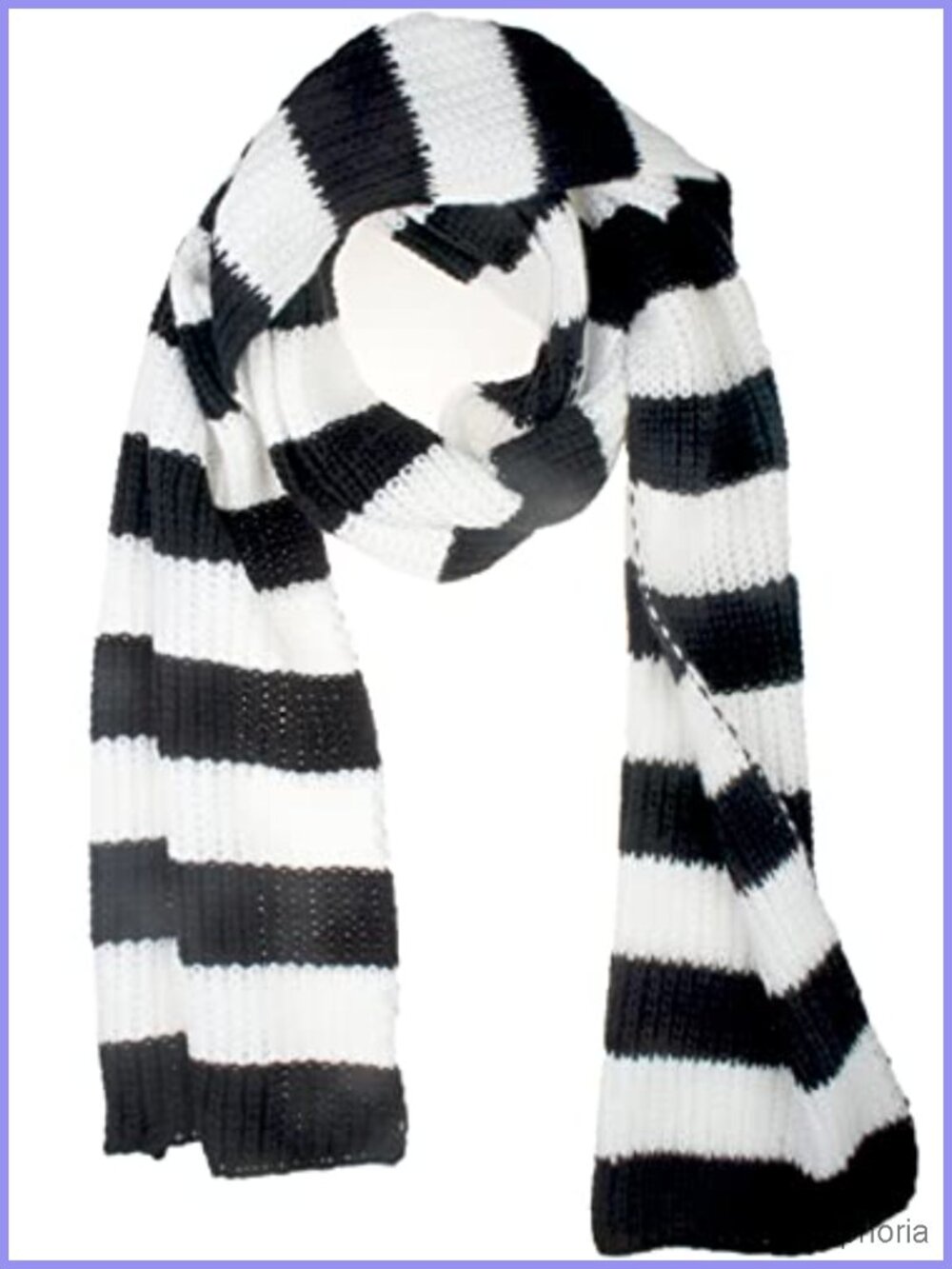 100% Acrylic Striped Cold Weather Scarf Winter Wrap